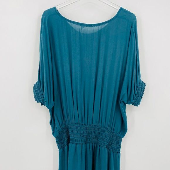 NWT Floreat Anthropologie Size 14 Teal Blue Azriel Corded Mini Dress - Picture 11 of 13
